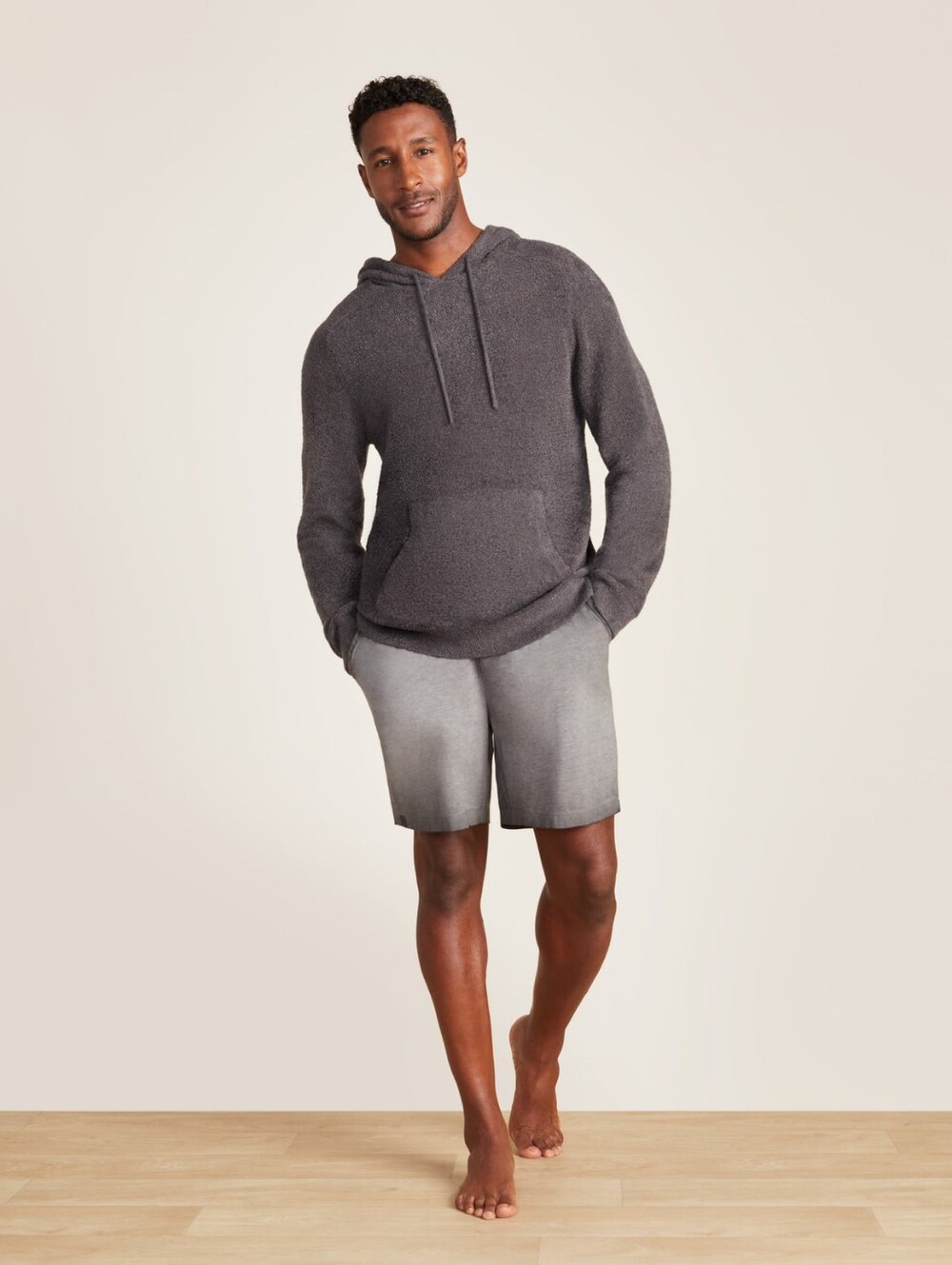 Barefoot Dreams Men's CozyChic Lite® Hoodie in Carbon Size Medium